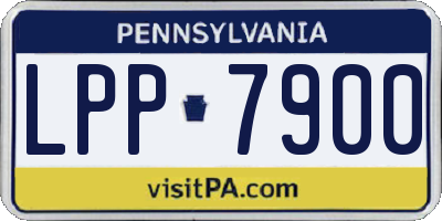 PA license plate LPP7900