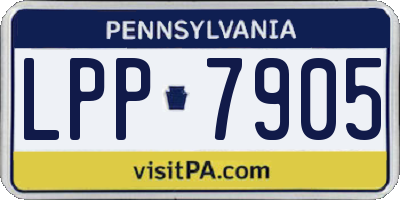 PA license plate LPP7905
