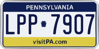 PA license plate LPP7907