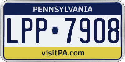 PA license plate LPP7908