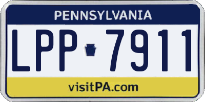 PA license plate LPP7911