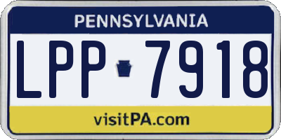 PA license plate LPP7918