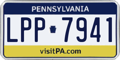 PA license plate LPP7941