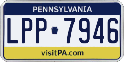 PA license plate LPP7946