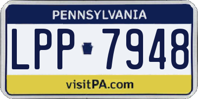 PA license plate LPP7948