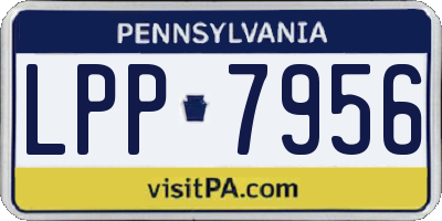 PA license plate LPP7956