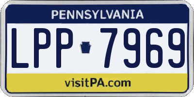 PA license plate LPP7969
