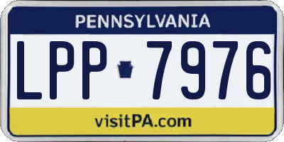 PA license plate LPP7976