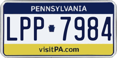 PA license plate LPP7984