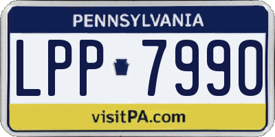 PA license plate LPP7990