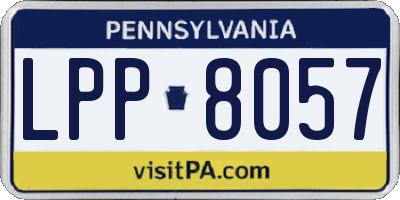 PA license plate LPP8057