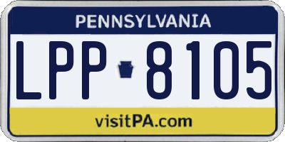 PA license plate LPP8105
