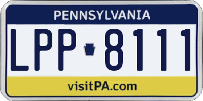 PA license plate LPP8111