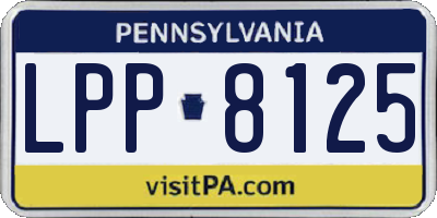 PA license plate LPP8125