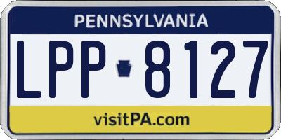 PA license plate LPP8127