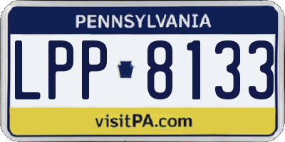 PA license plate LPP8133