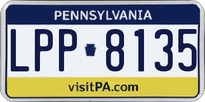 PA license plate LPP8135