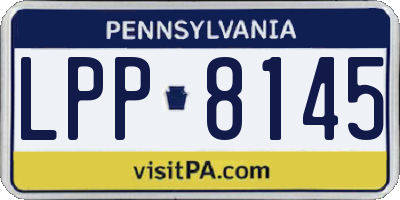 PA license plate LPP8145