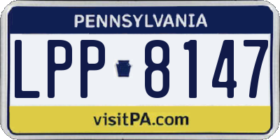 PA license plate LPP8147