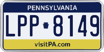 PA license plate LPP8149