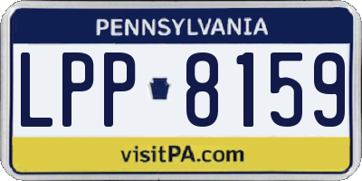 PA license plate LPP8159