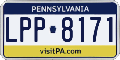 PA license plate LPP8171