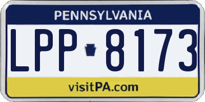 PA license plate LPP8173