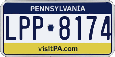 PA license plate LPP8174