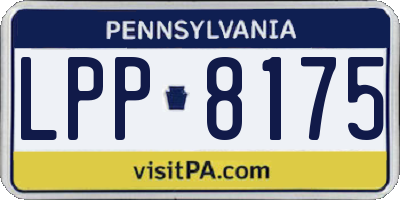 PA license plate LPP8175