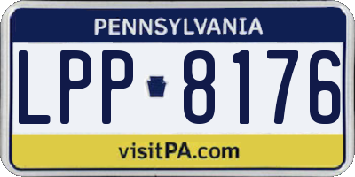 PA license plate LPP8176