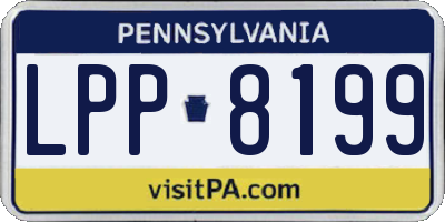 PA license plate LPP8199