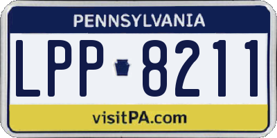 PA license plate LPP8211
