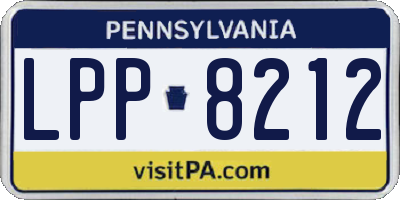 PA license plate LPP8212
