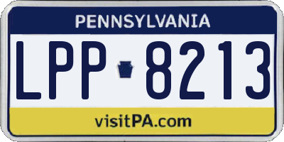PA license plate LPP8213