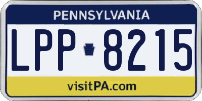 PA license plate LPP8215