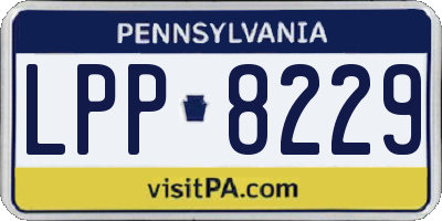 PA license plate LPP8229