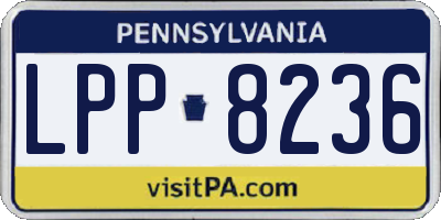 PA license plate LPP8236