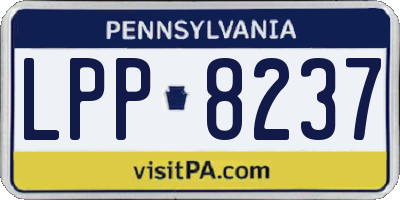 PA license plate LPP8237