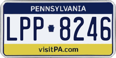 PA license plate LPP8246