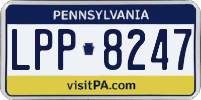 PA license plate LPP8247