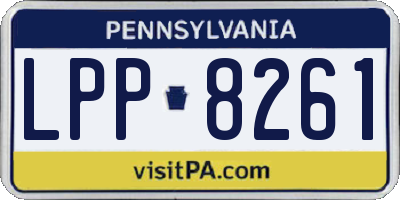 PA license plate LPP8261
