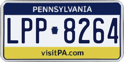 PA license plate LPP8264