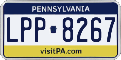 PA license plate LPP8267