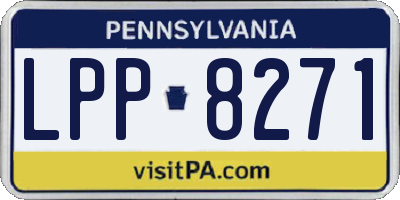 PA license plate LPP8271
