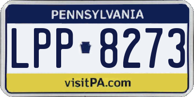 PA license plate LPP8273