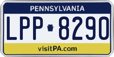 PA license plate LPP8290