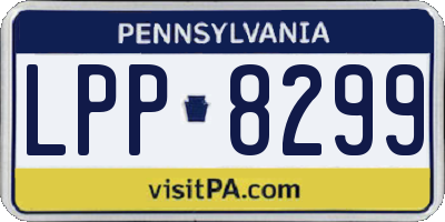 PA license plate LPP8299
