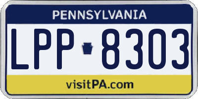 PA license plate LPP8303