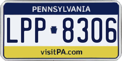 PA license plate LPP8306