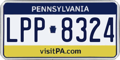 PA license plate LPP8324